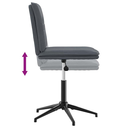 vidaXL Esszimmerstühle 2 Stk. Dunkelgrau Samt
