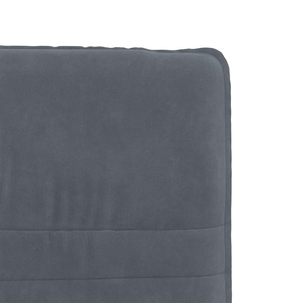 vidaXL Esszimmerstühle 2 Stk. Dunkelgrau Samt