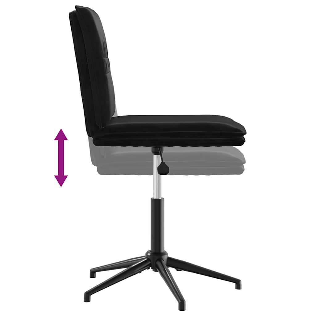 vidaXL Esszimmerstühle 2 Stk. Schwarz Samt