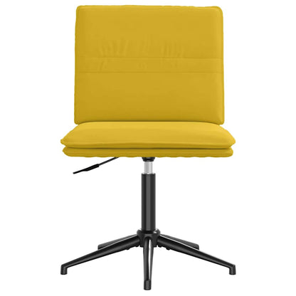 vidaXL Chaises de salle à manger 2 pcs Jaune Velours