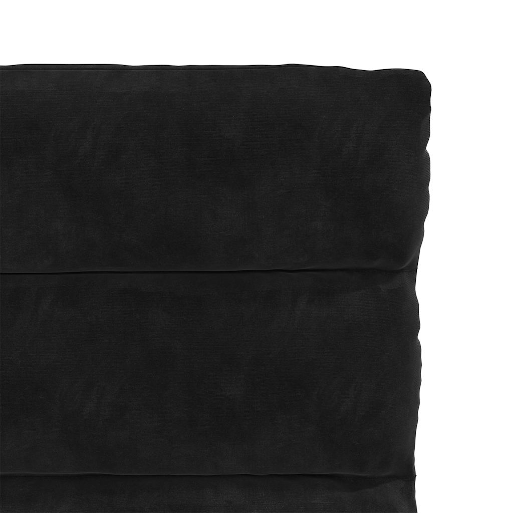 vidaXL Chaises de salle à manger 4 pcs Velours noir