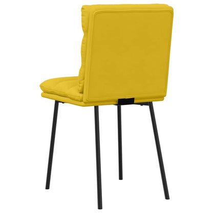 vidaXL Esszimmerstühle 4 Stk. Gelb Samt