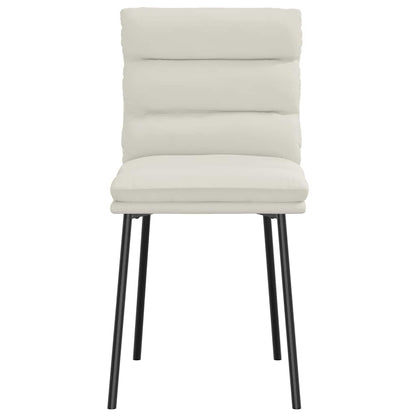 vidaXL Esszimmerstühle 4 Stk. Creme Samt