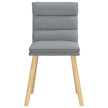 vidaXL Chaises de salle à manger 4 pcs Tissu Gris clair