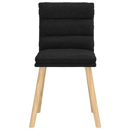 vidaXL Esszimmerstühle 4 Stk. Schwarz Stoff