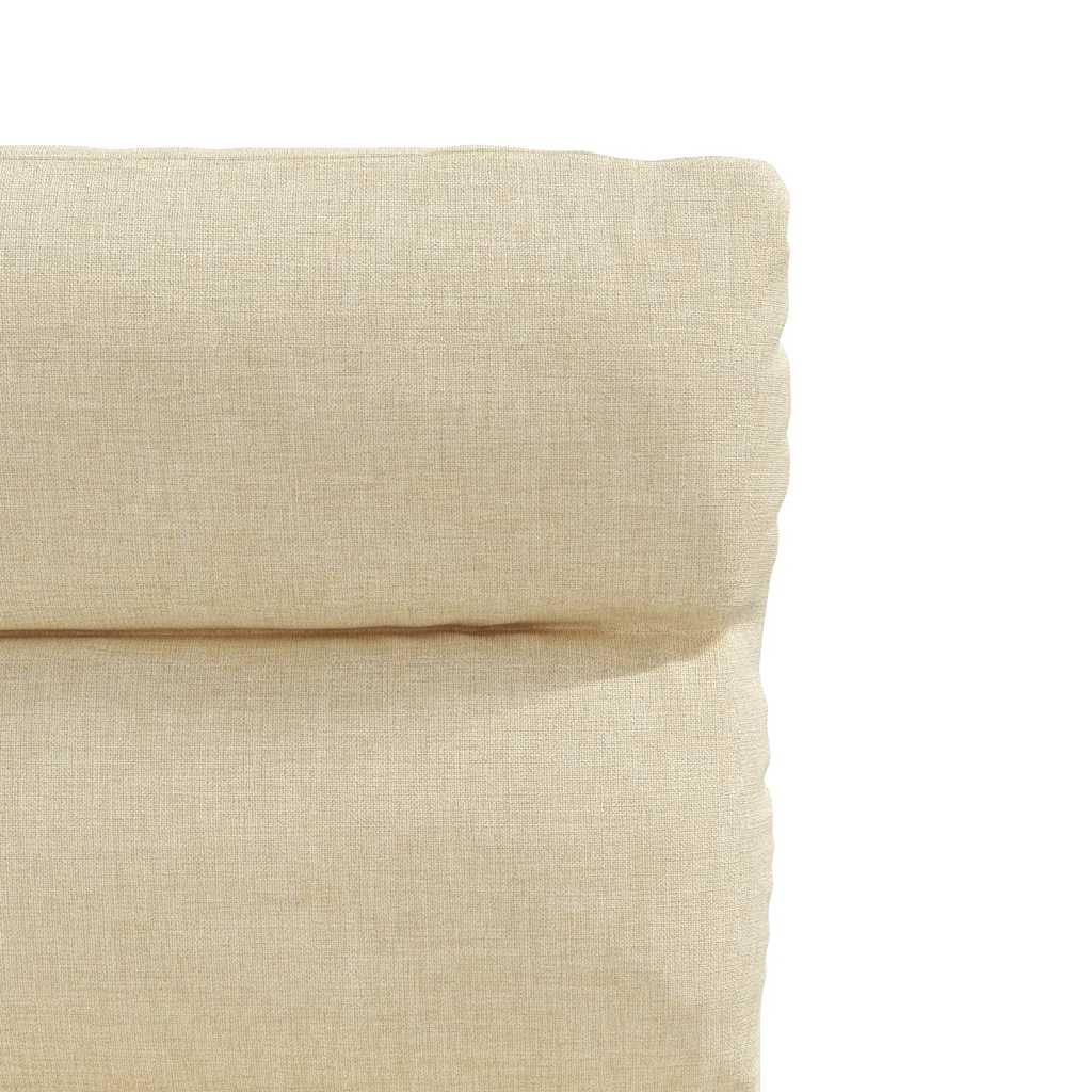 vidaXL Esszimmerstühle 4 Stk. Creme Stoff