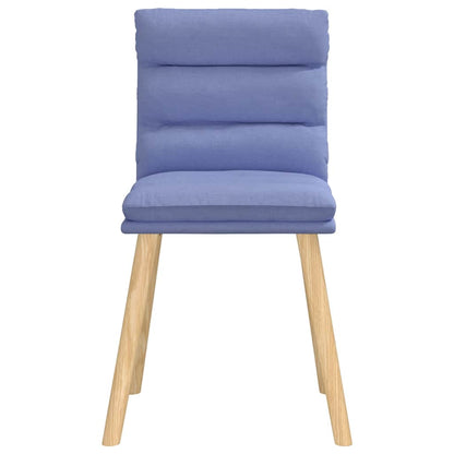 vidaXL Esszimmerstühle 4 Stk. Jeansblau Stoff