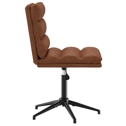vidaXL Esszimmerstühle 2 Stk. Braun Kunstleder