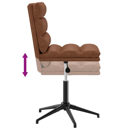 vidaXL Esszimmerstühle 2 Stk. Braun Kunstleder