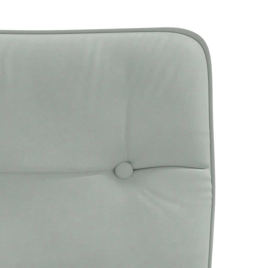 vidaXL Chaises de salle à manger 4 pcs Velours Gris clair