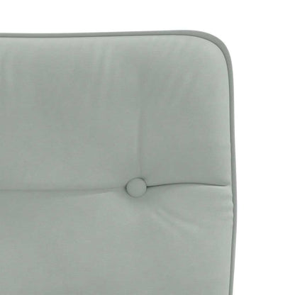 vidaXL Chaises de salle à manger 4 pcs Velours Gris clair