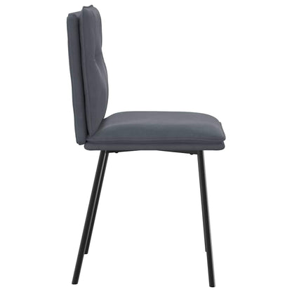 vidaXL Chaises de salle à manger 4 pcs Velours gris foncé
