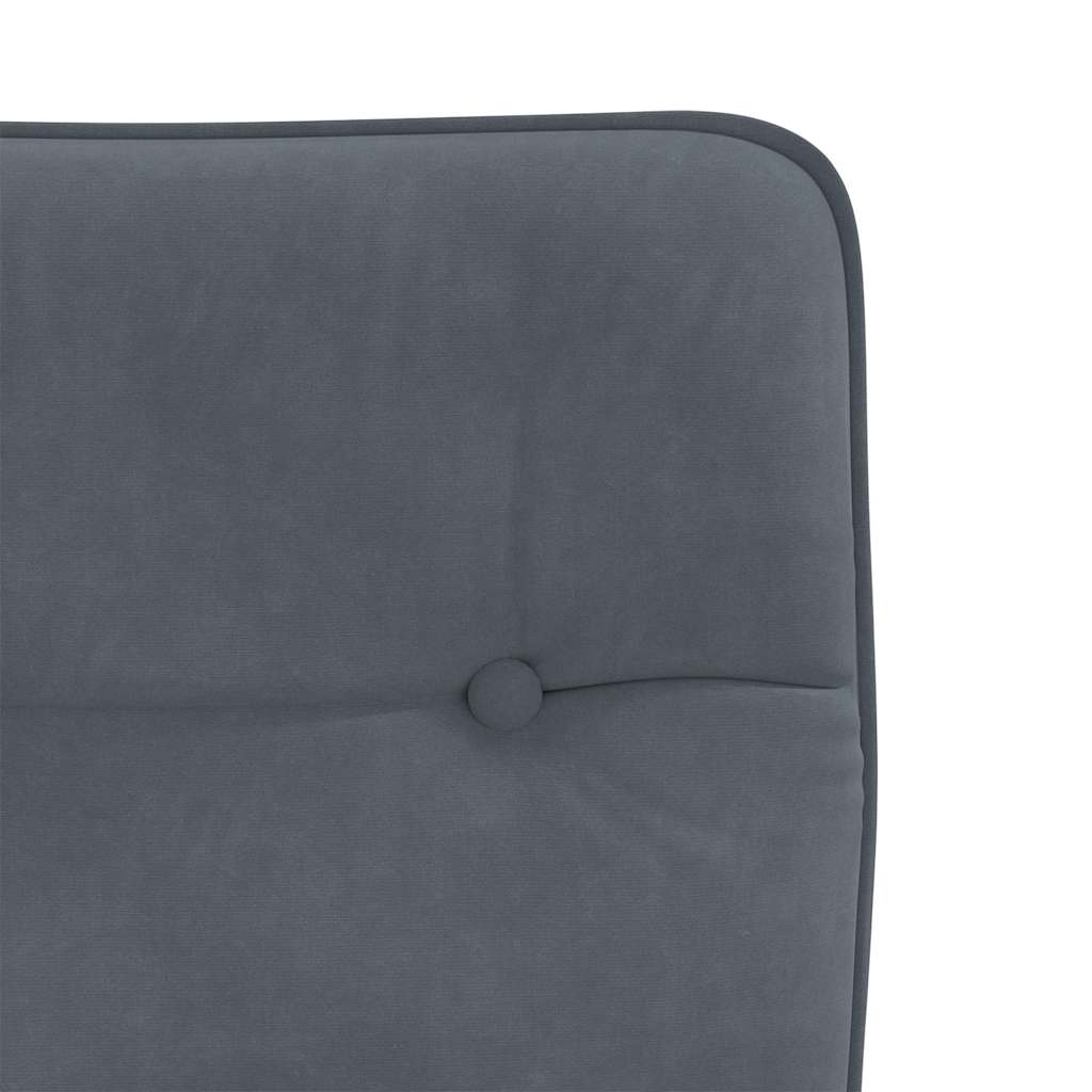 vidaXL Chaises de salle à manger 4 pcs Velours gris foncé