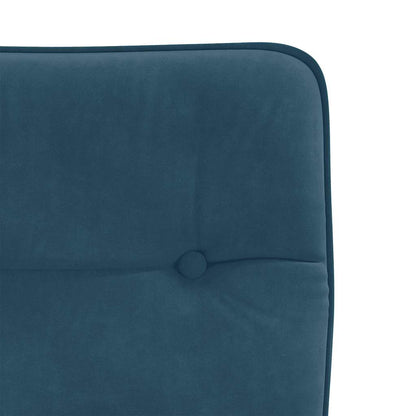 vidaXL Chaises de salle à manger 4 pcs Velours bleu