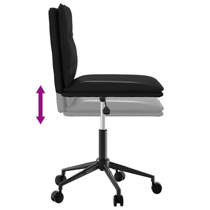 Esszimmerstühle 2 Stk. Schwarz Kunstleder