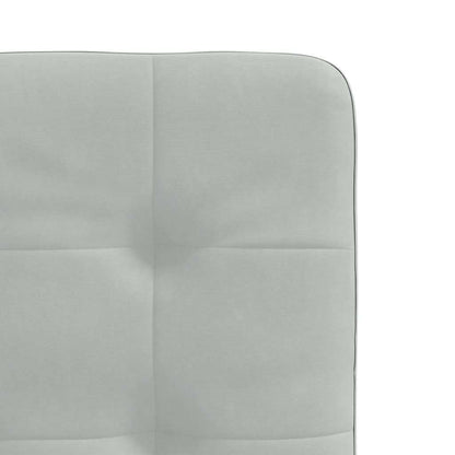 vidaXL Chaises de salle à manger 6 pcs Gris clair Velours