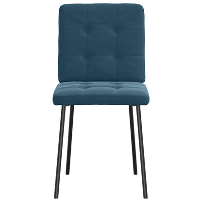 vidaXL Esszimmerstühle 6 Stk. Blau Samt