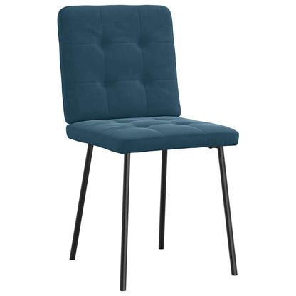 vidaXL Esszimmerstühle 6 Stk. Blau Samt