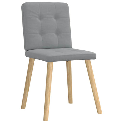 vidaXL Chaises de salle à manger 6 pcs Gris clair Tissu