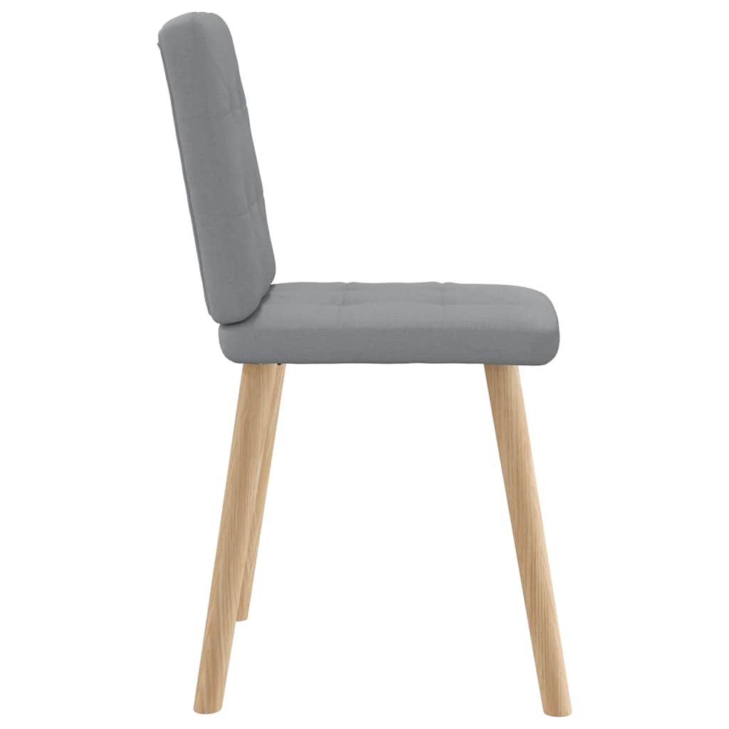 vidaXL Chaises de salle à manger 6 pcs Gris clair Tissu