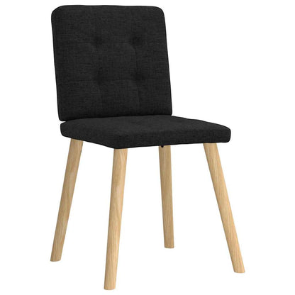 vidaXL Esszimmerstühle 6 Stk. Schwarz Stoff