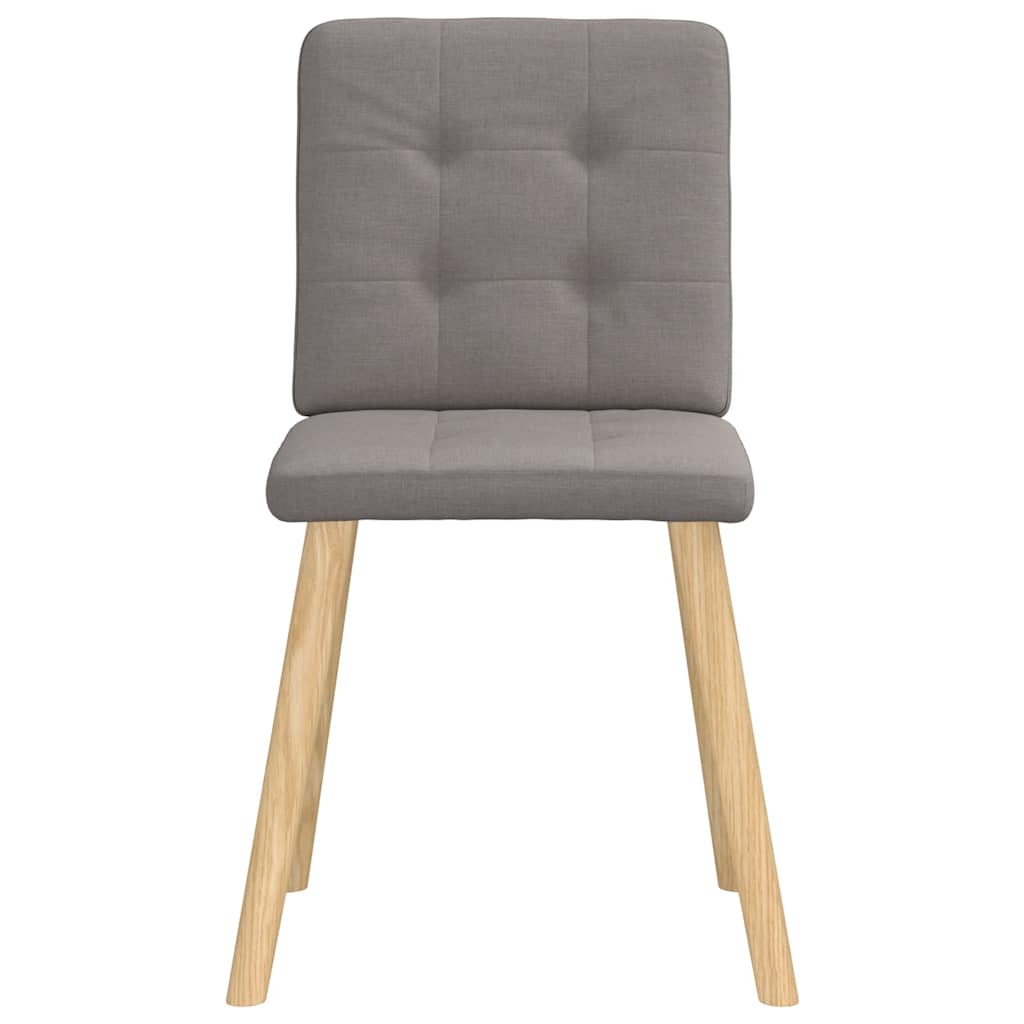 vidaXL Chaises de salle à manger 6 pcs Tissu taupe