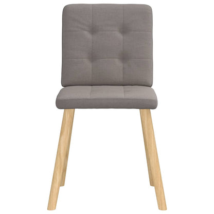 vidaXL Chaises de salle à manger 6 pcs Tissu taupe