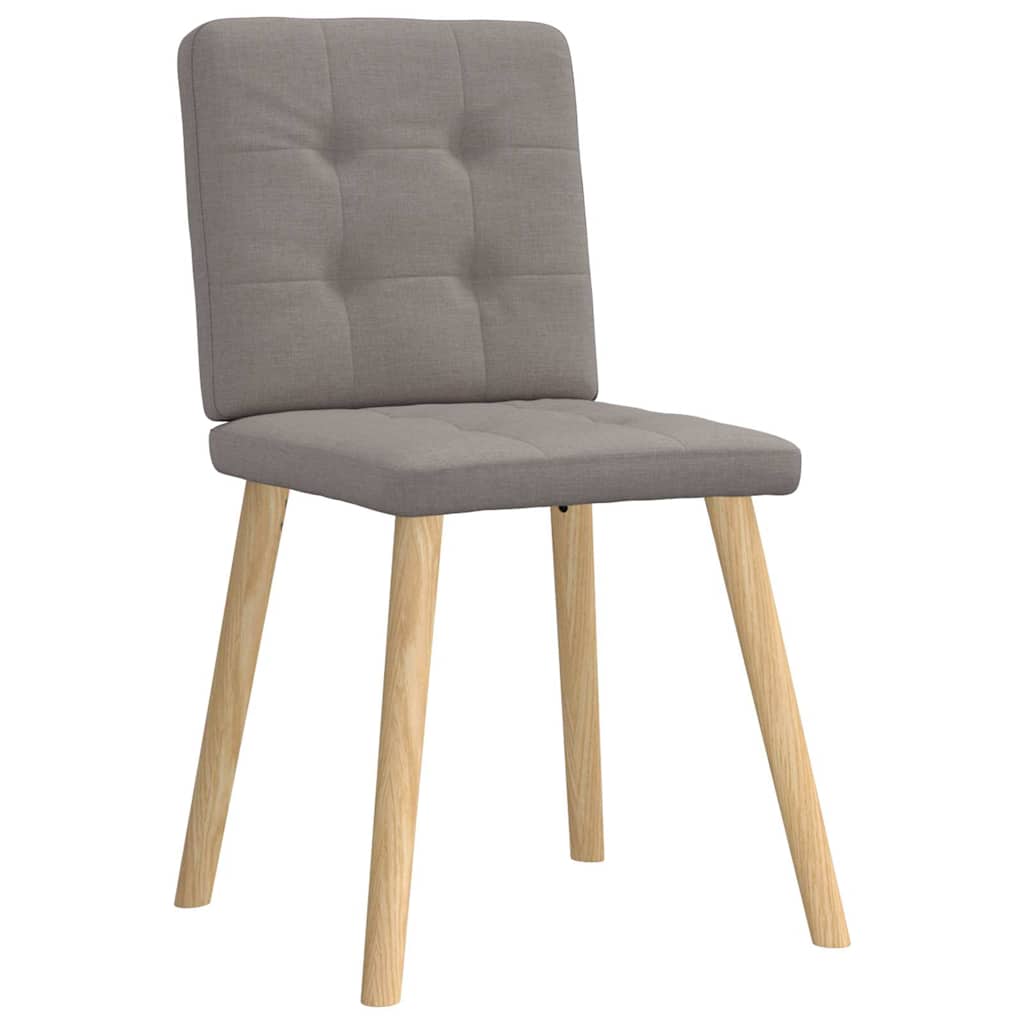 vidaXL Chaises de salle à manger 6 pcs Tissu taupe