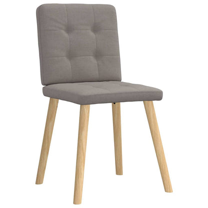 vidaXL Chaises de salle à manger 6 pcs Tissu taupe
