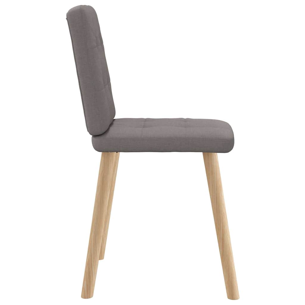 vidaXL Chaises de salle à manger 6 pcs Tissu taupe