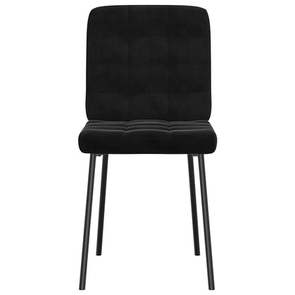 vidaXL Esszimmerstühle 6 Stk. Schwarz Samt