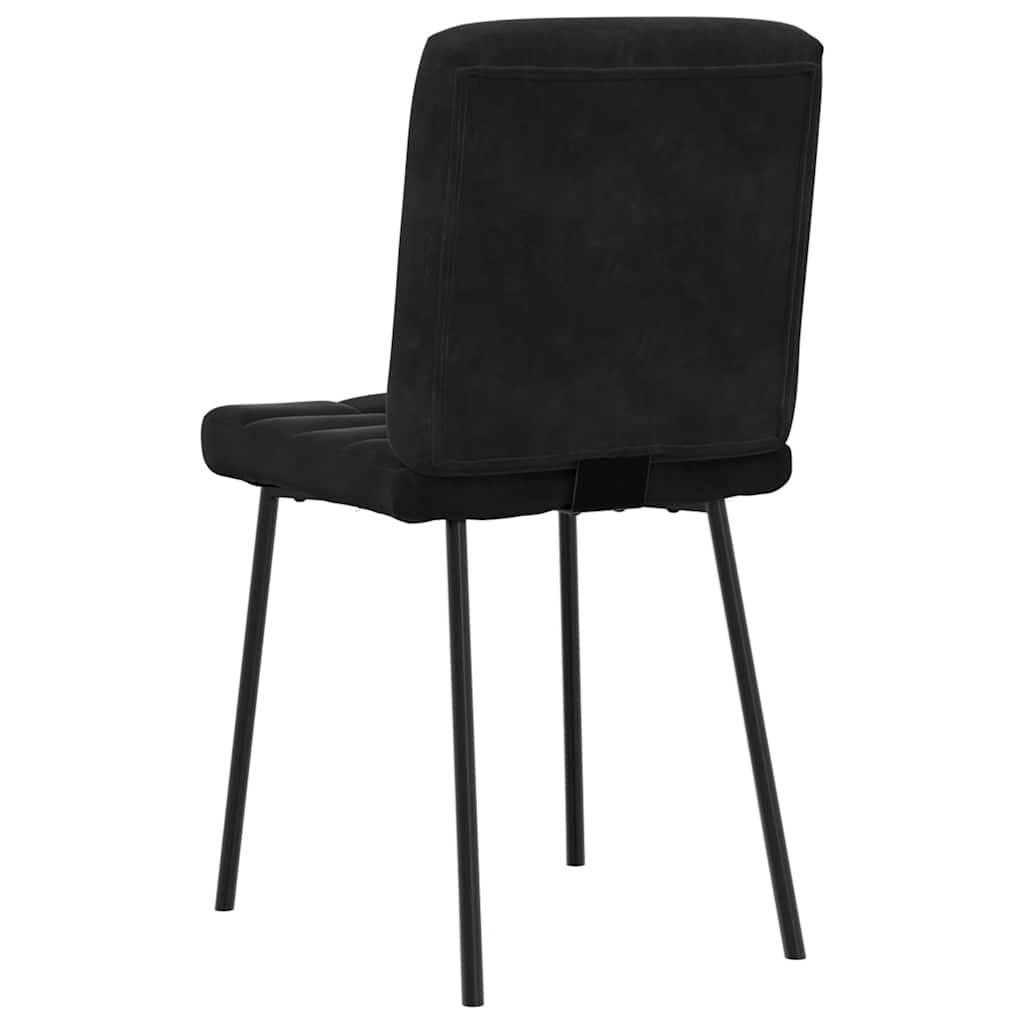 vidaXL Esszimmerstühle 6 Stk. Schwarz Samt