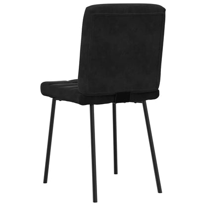 vidaXL Esszimmerstühle 6 Stk. Schwarz Samt