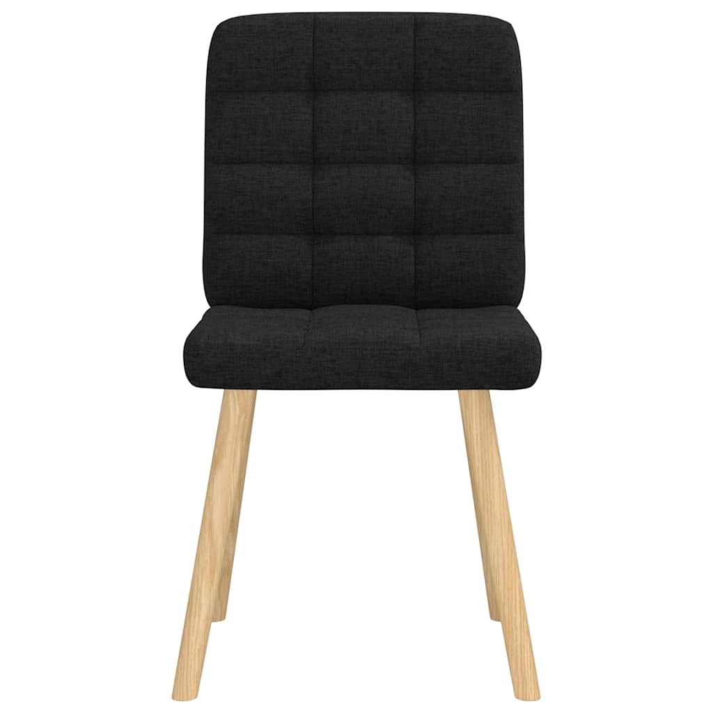 vidaXL Esszimmerstühle 6 Stk. Schwarz Stoff