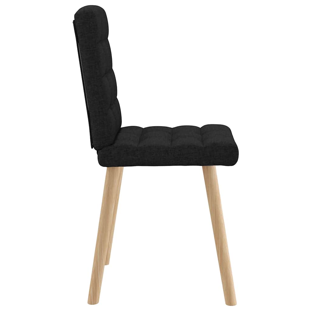 vidaXL Esszimmerstühle 6 Stk. Schwarz Stoff