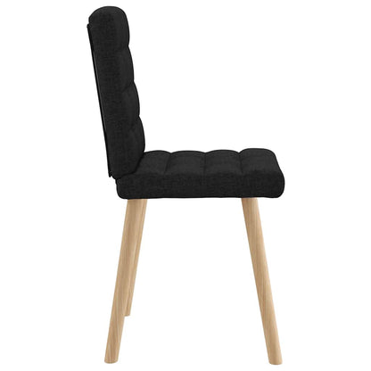 vidaXL Esszimmerstühle 6 Stk. Schwarz Stoff