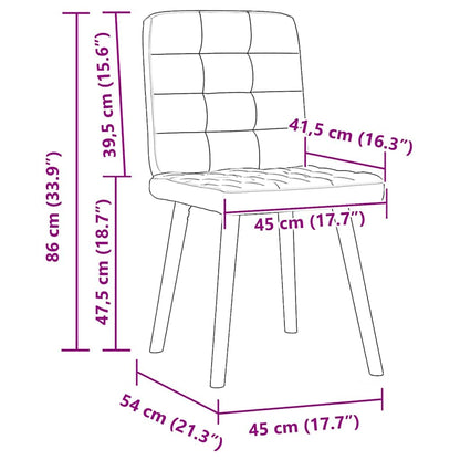Esszimmerstühle 6 Stk. Dunkelbraun Stoff