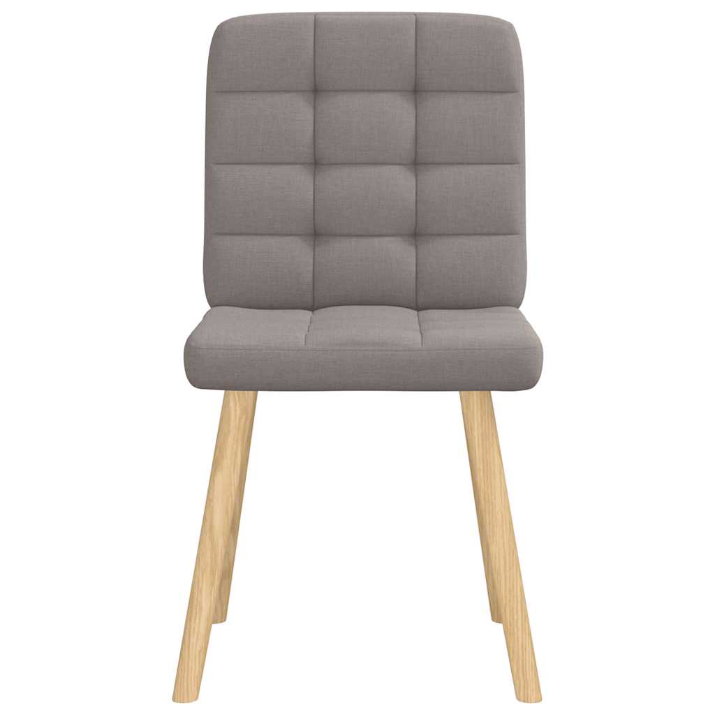vidaXL Esszimmerstühle 6 Stk. Taupe Stoff