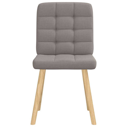 vidaXL Esszimmerstühle 6 Stk. Taupe Stoff