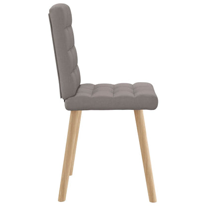 vidaXL Esszimmerstühle 6 Stk. Taupe Stoff