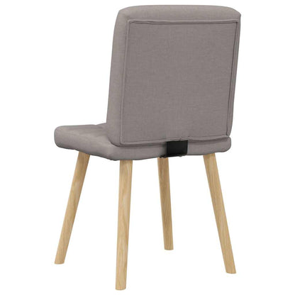 vidaXL Esszimmerstühle 6 Stk. Taupe Stoff