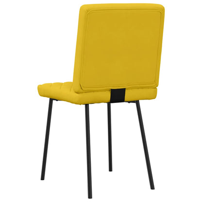 vidaXL Esszimmerstühle 6 Stk. Gelb Samt