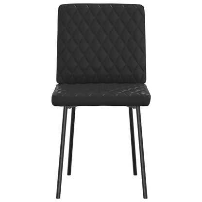 vidaXL Esszimmerstühle 6 Stk. Schwarz Kunstleder