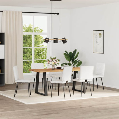 vidaXL Chaises de salle à manger 6 pcs Similicuir Blanc