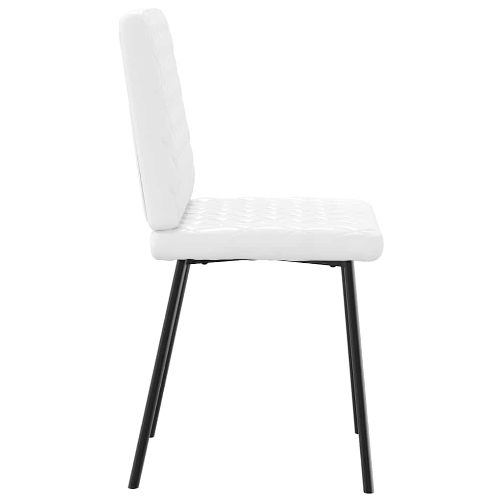 vidaXL Chaises de salle à manger 6 pcs Similicuir Blanc