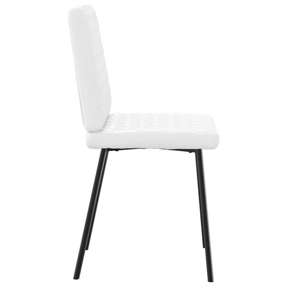 vidaXL Chaises de salle à manger 6 pcs Similicuir Blanc
