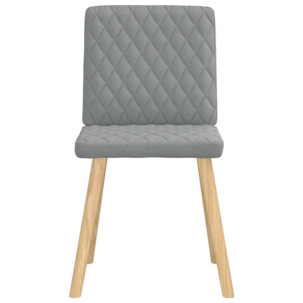 vidaXL Chaises de salle à manger 6 pcs Gris clair Tissu