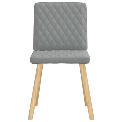 vidaXL Chaises de salle à manger 6 pcs Gris clair Tissu