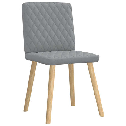 vidaXL Chaises de salle à manger 6 pcs Gris clair Tissu