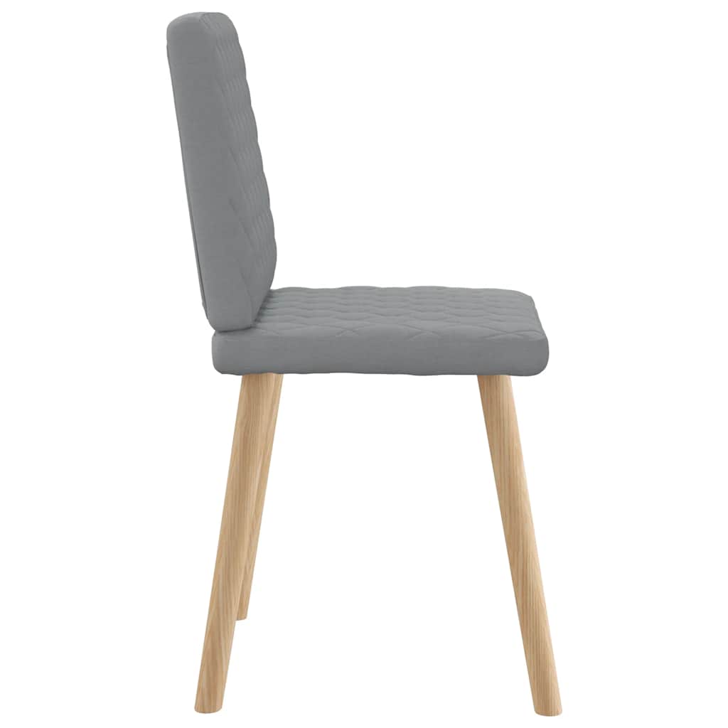 vidaXL Chaises de salle à manger 6 pcs Gris clair Tissu